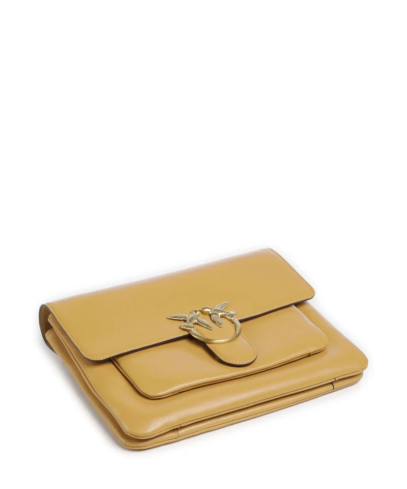 Pinko Love One Soft Big Schultertasche torroncino/matt gold