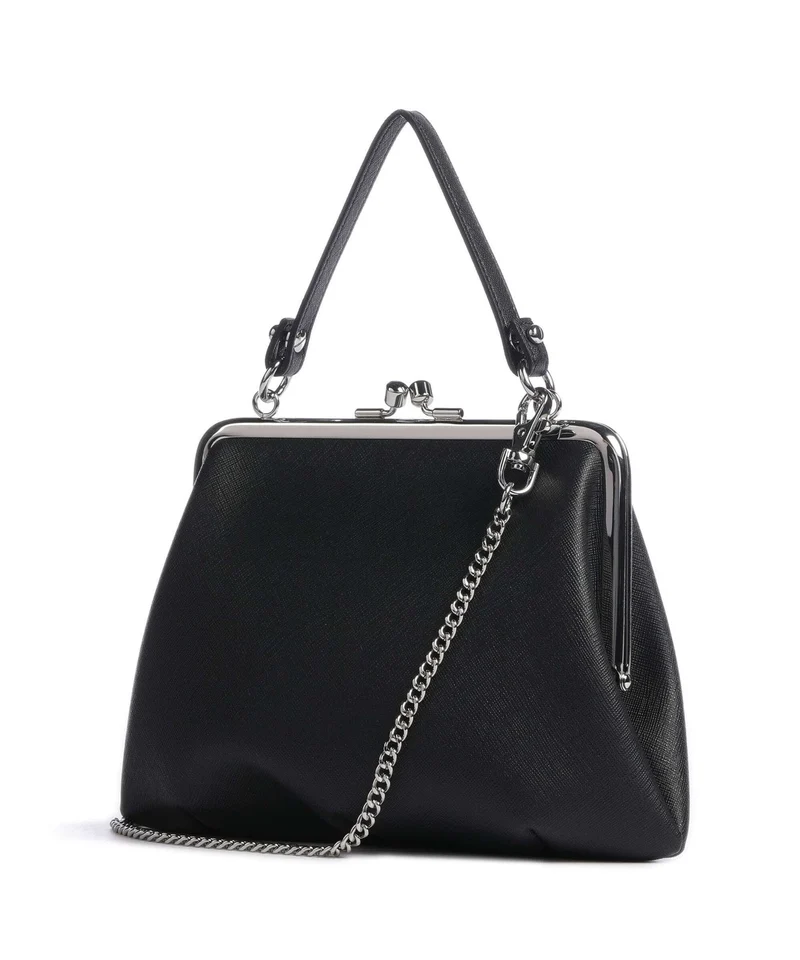Vivienne Westwood Granny Frame Saffiano Umhängetasche black