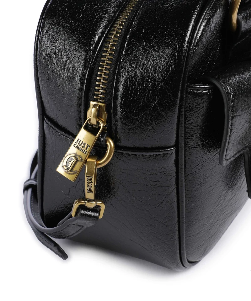 Just Cavalli Iconic Snakes Pockets Handtasche black