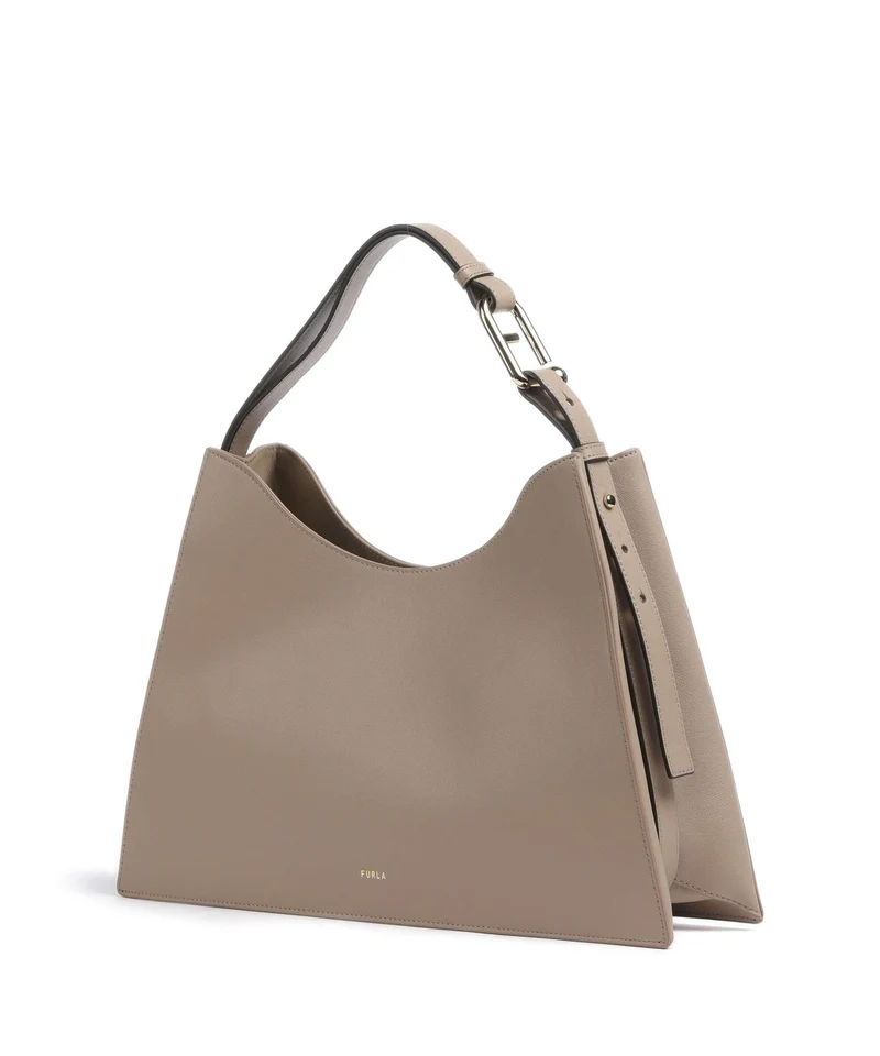 Furla Nuvola L Beuteltasche greige