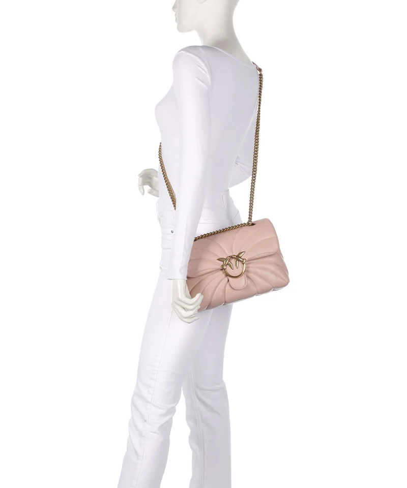 Pinko Love Puff Classic Schultertasche cipria/antique gold