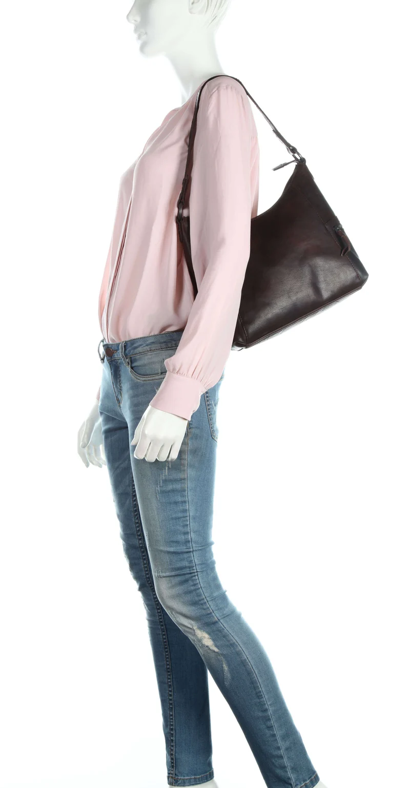 Spikes & Sparrow Bronco Toronto Beuteltasche dark brown