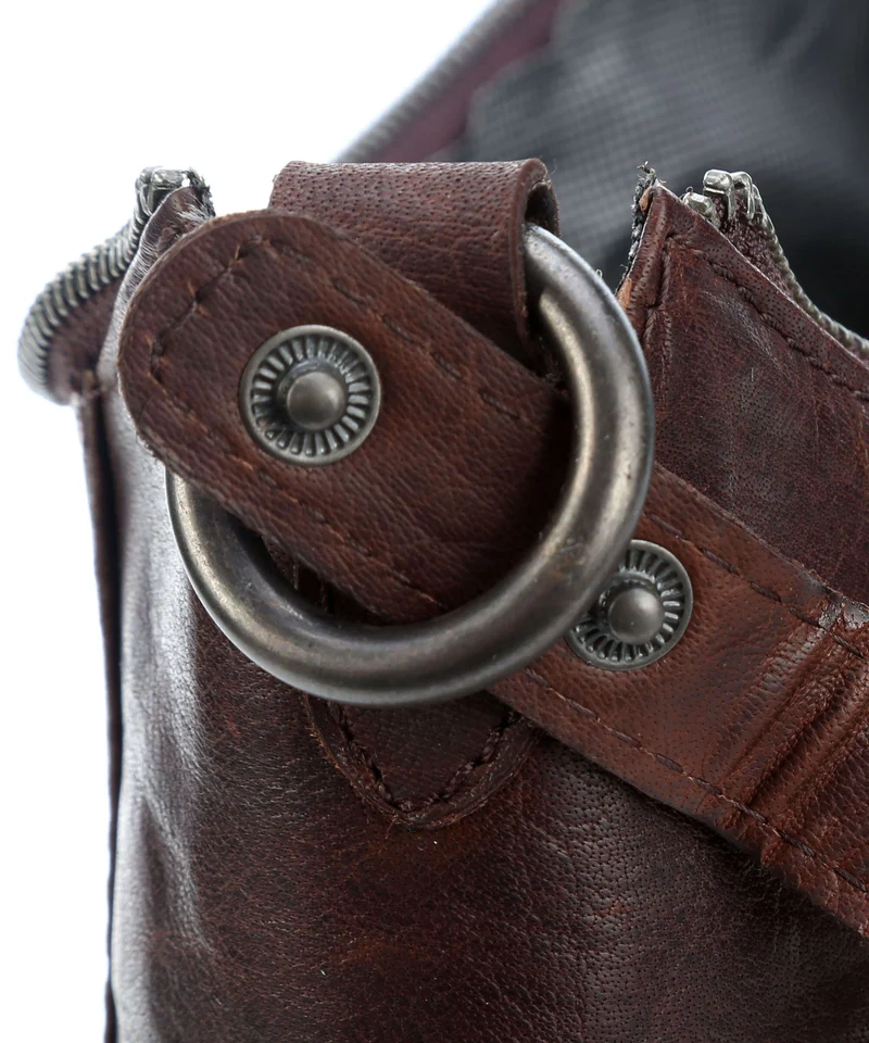 Spikes & Sparrow Bronco Toronto Beuteltasche dark brown