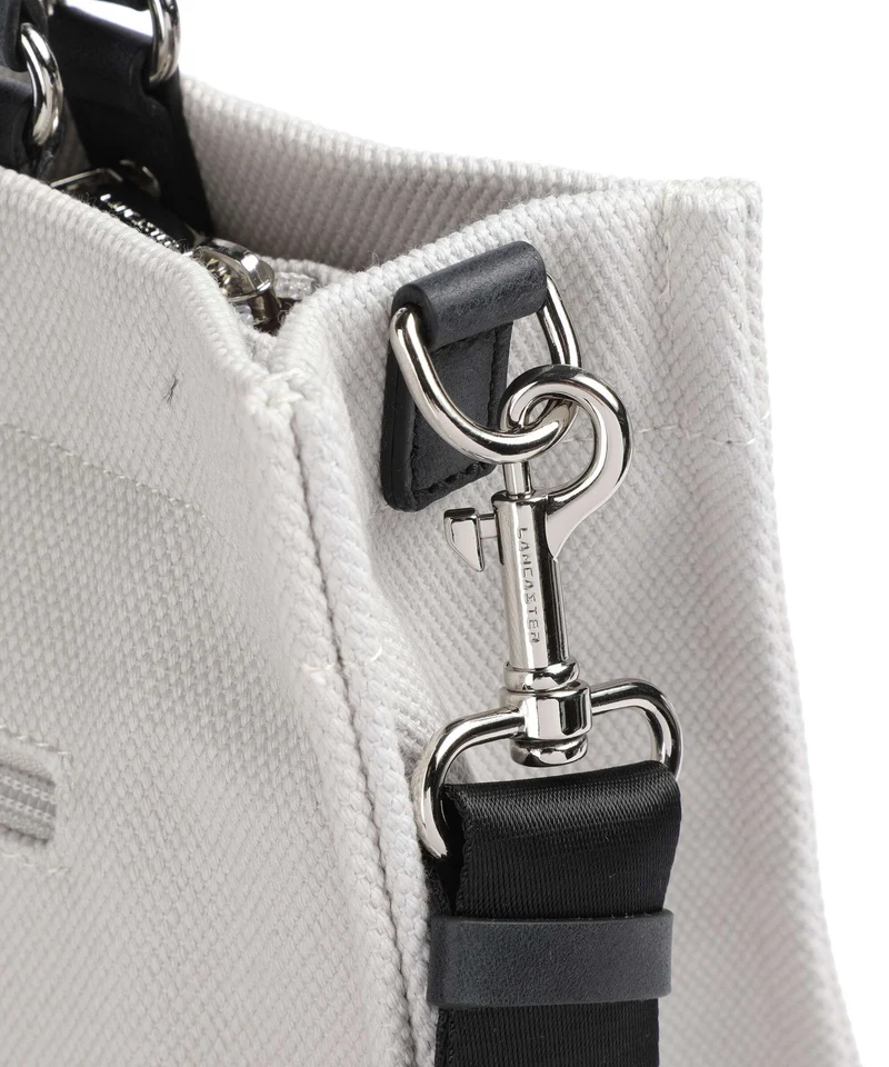 Lancaster Actual Conscious Canvas Handtasche grisclai