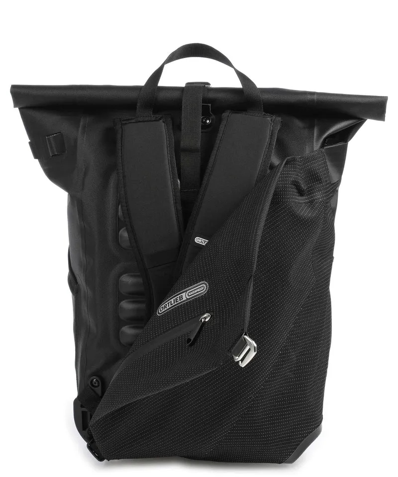 Ortlieb Vario High Vis 26 Rolltop Rucksack black reflective