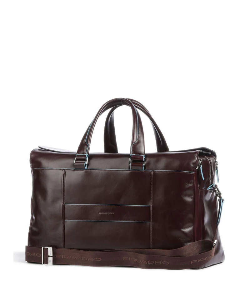 Piquadro Blue Square Weekender mahogany