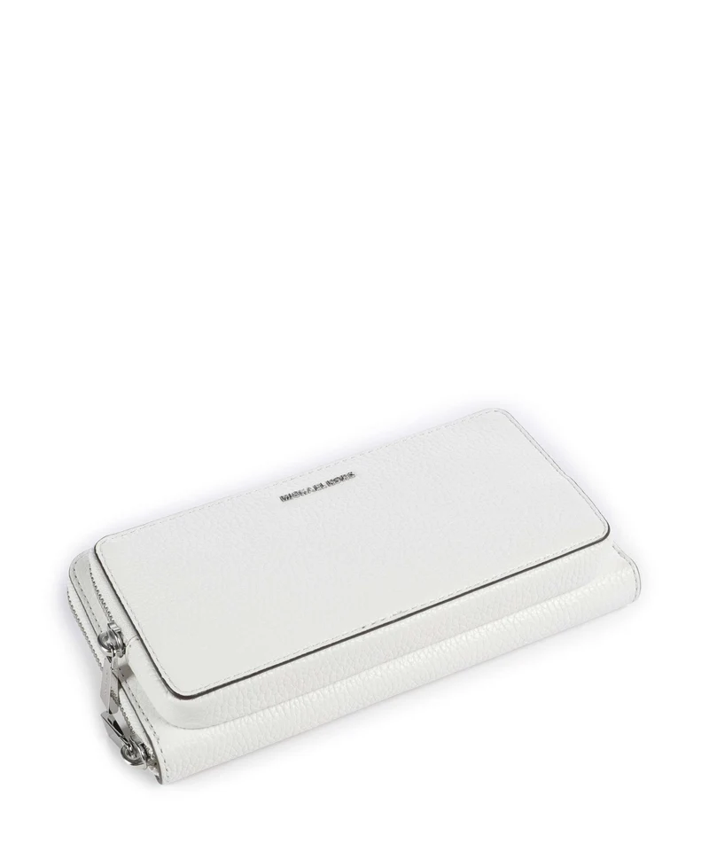 Michael Kors Jet Set Large Continental Umhängetasche optic white