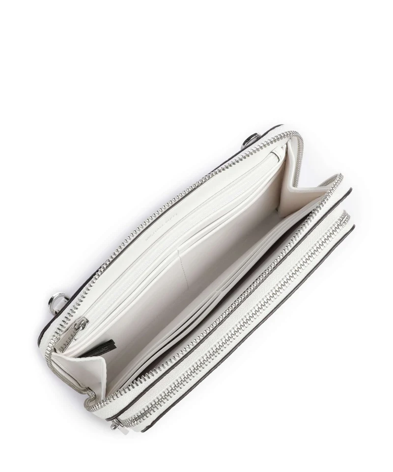 Michael Kors Jet Set Large Continental Umhängetasche optic white