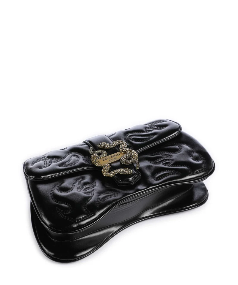 Just Cavalli Iconic Snakes Schultertasche black