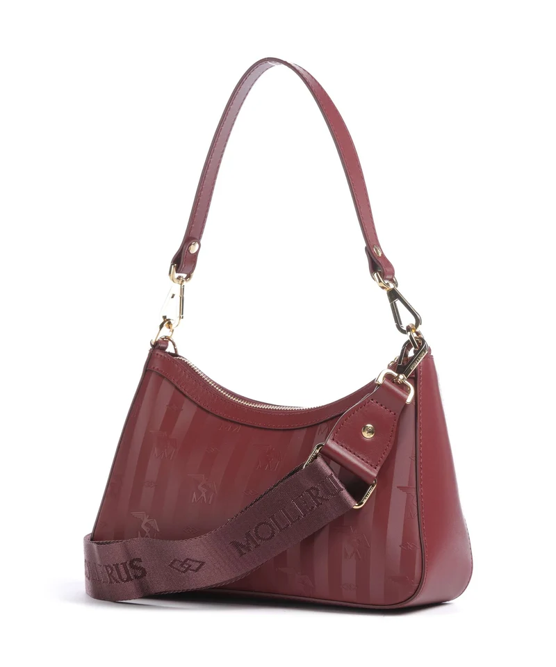 Maison Mollerus Vinerus Castiel Schultertasche antique rot