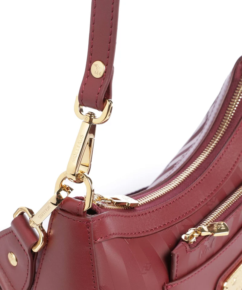 Maison Mollerus Vinerus Castiel Schultertasche antique rot