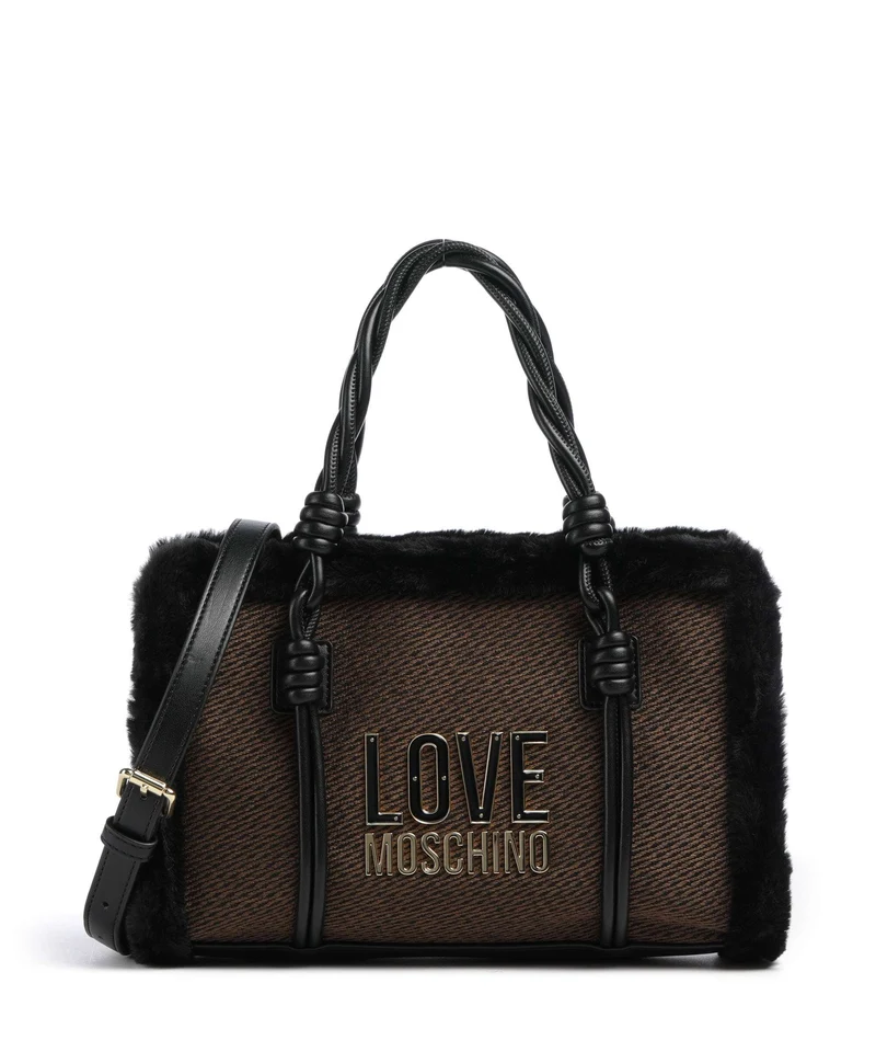 Love Moschino Wintery Handtasche chocolate/black