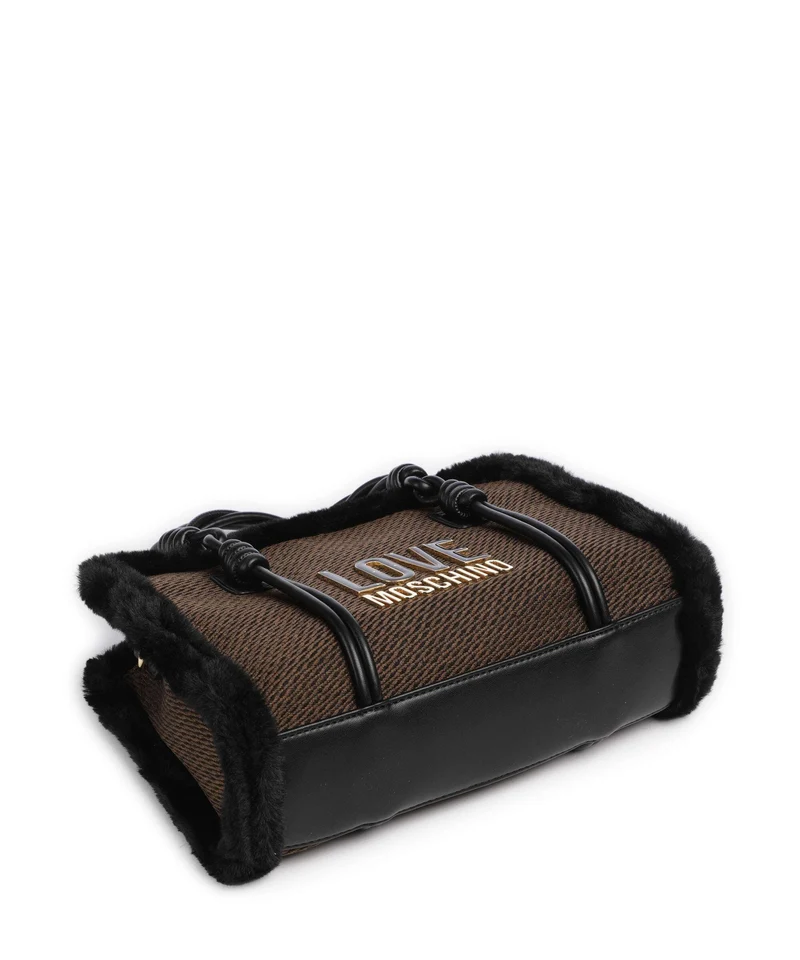Love Moschino Wintery Handtasche chocolate/black