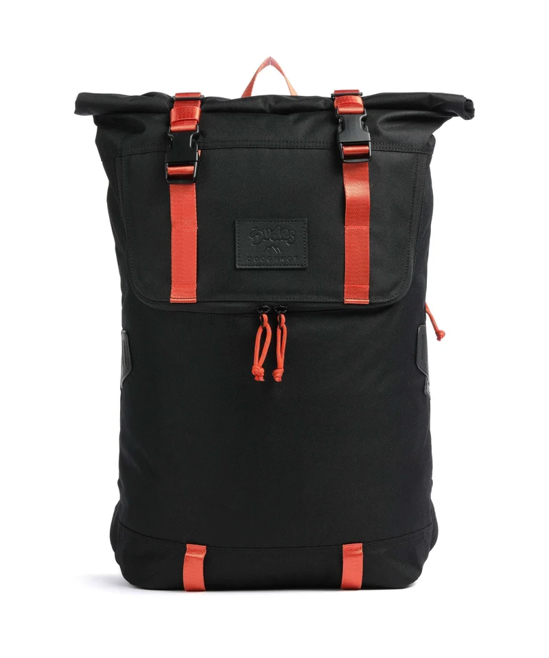 Doughnut The Dudes Christopher Dark Rolltop Rucksack black