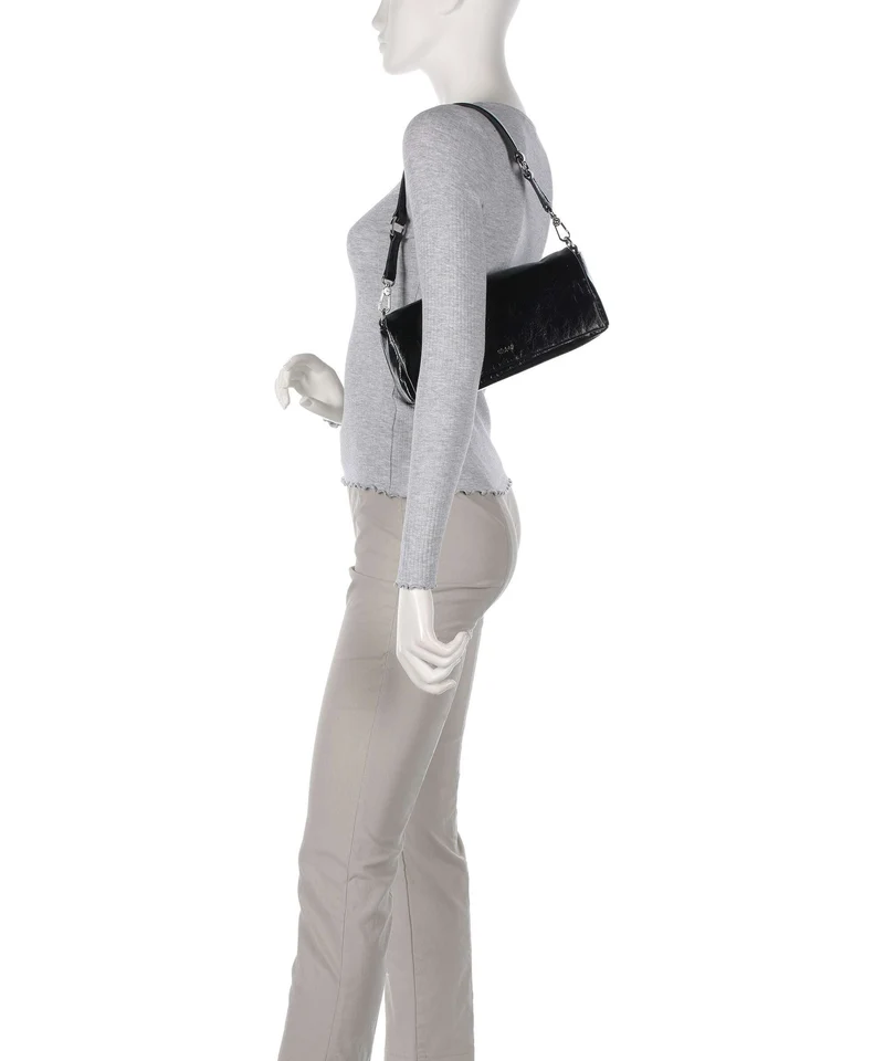 Abro Alias Soft Mila Schultertasche black/nickel