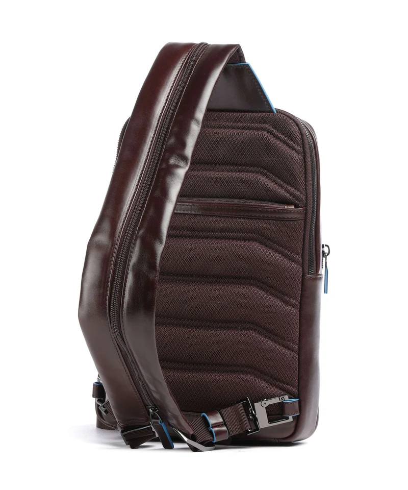 Piquadro Blue Square Slingbag mogano