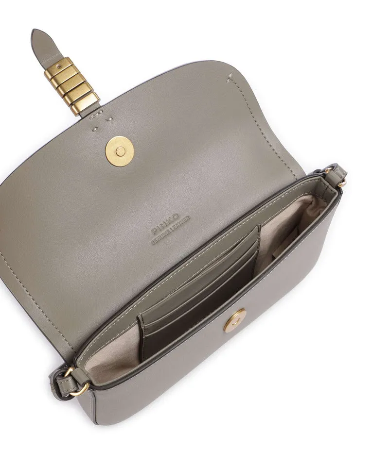Pinko Saddle Flat Umhängetasche noce/antique gold