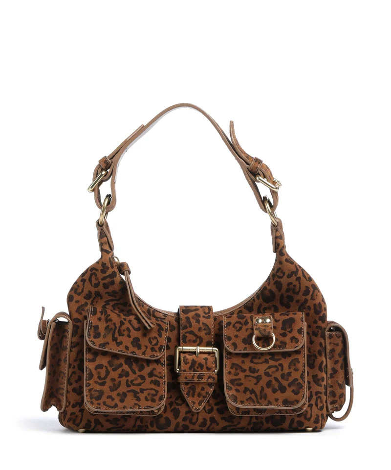 The Kooples Amelia Small Schultertasche leopard