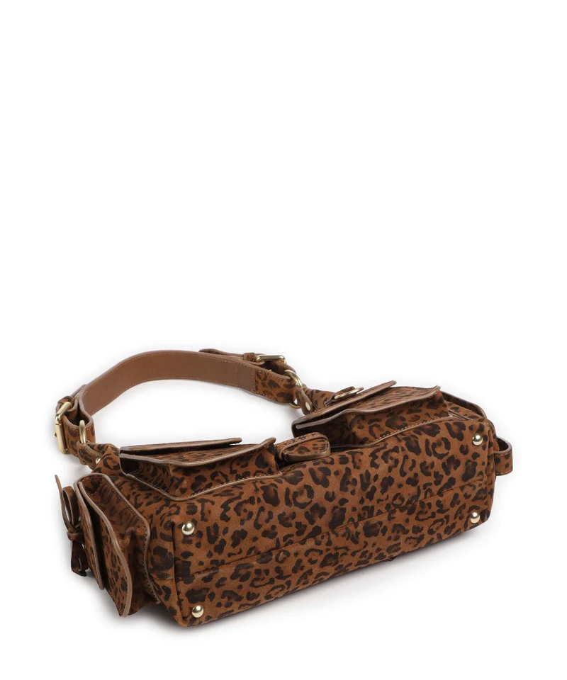The Kooples Amelia Small Schultertasche leopard