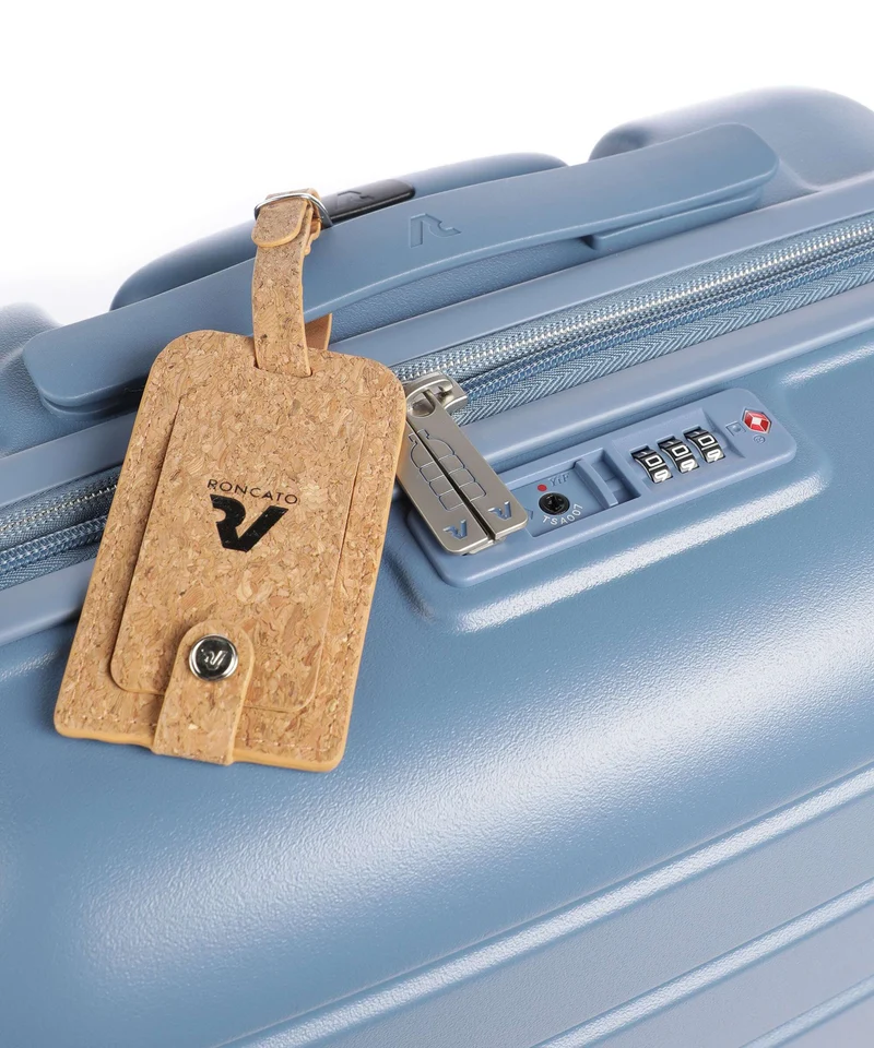 Roncato ReLife 4-Rollen Trolley blu retro