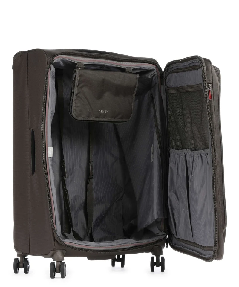 Delsey Paris Helium Dlx 4-Rollen Trolley mokka