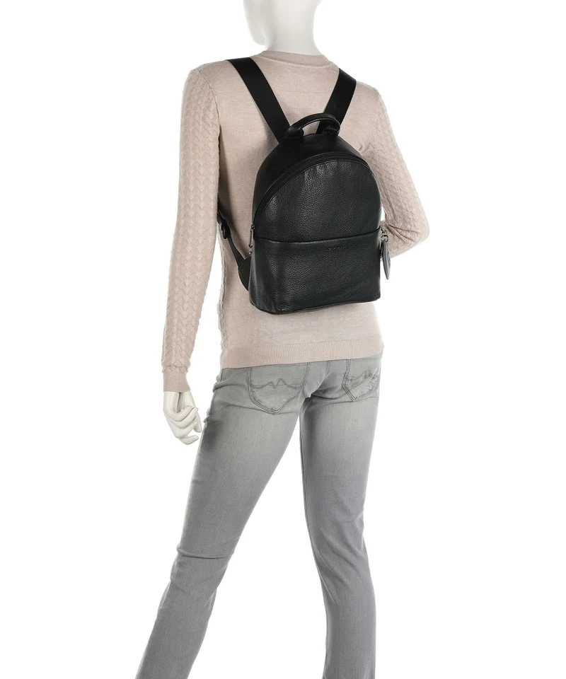 Mandarina Duck Mellow Leather Rucksack nero