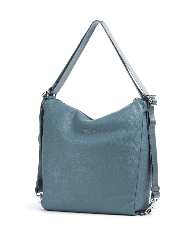 Mandarina Duck Mellow Leather Rucksack-Tasche iron
