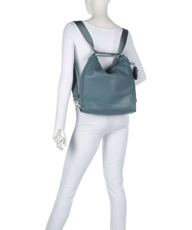 Mandarina Duck Mellow Leather Rucksack-Tasche iron