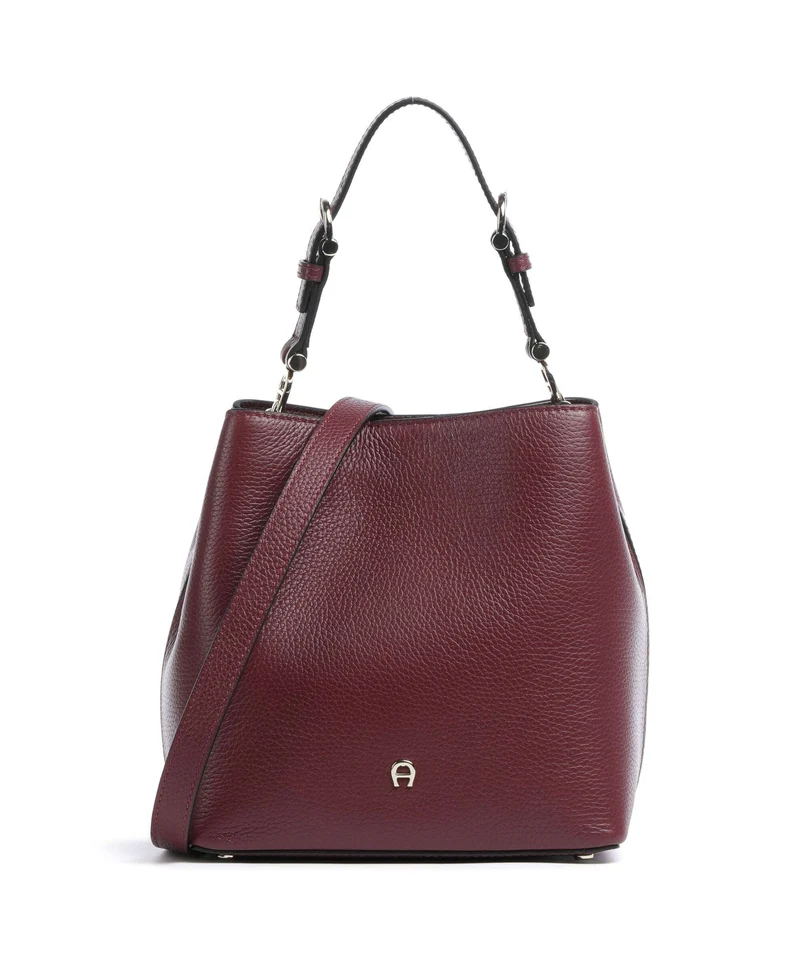 Aigner Delia S Bucket Handtasche burgundy