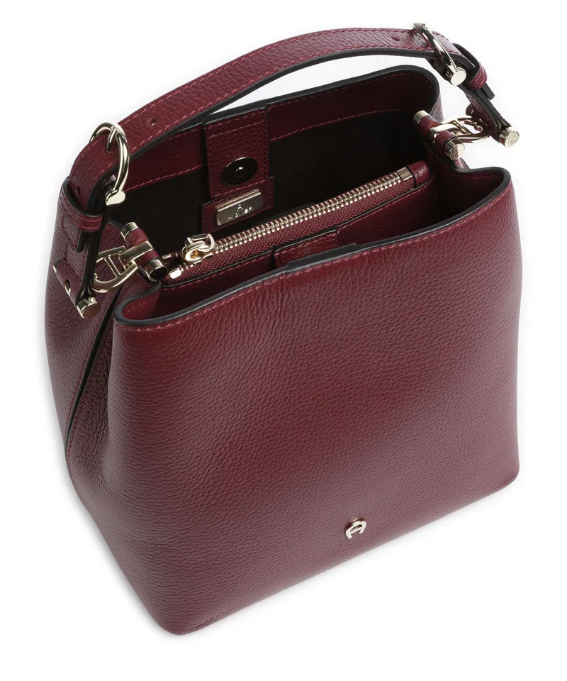 Aigner Delia S Bucket Handtasche burgundy