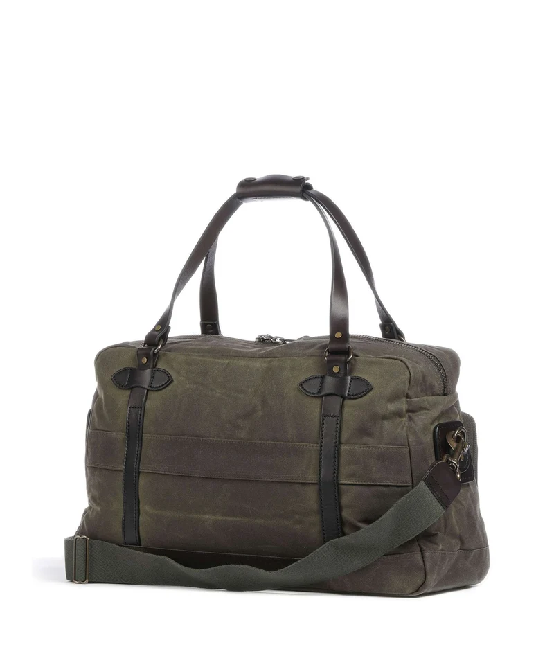 Filson Oil Finish Tin Cloth 24HR Duffle Weekender otter green