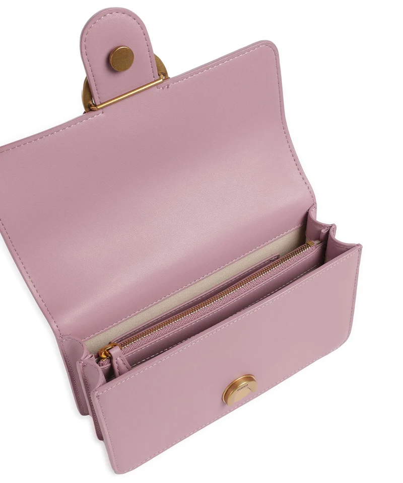Pinko Love One Mini Schultertasche viola/antique gold