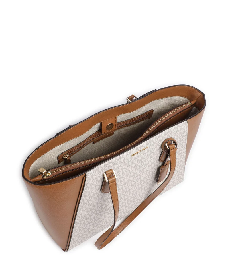 Michael Kors Taryn Shopper vanilla/acorn