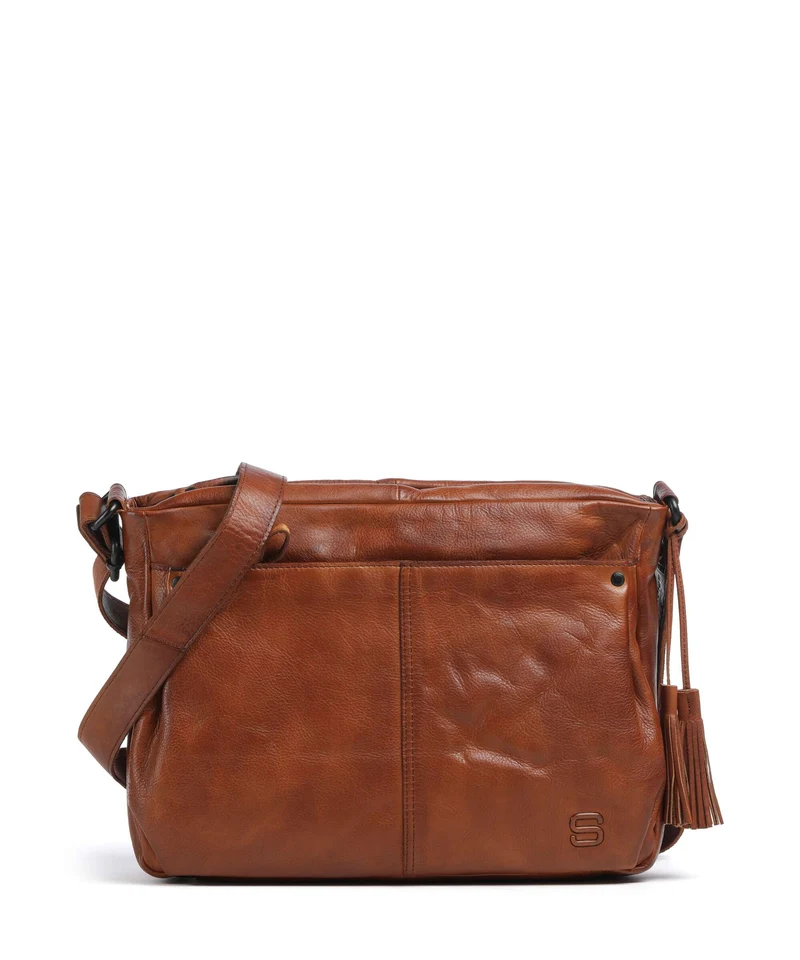 Spikes & Sparrow Apache Charmayne Schultertasche brandy