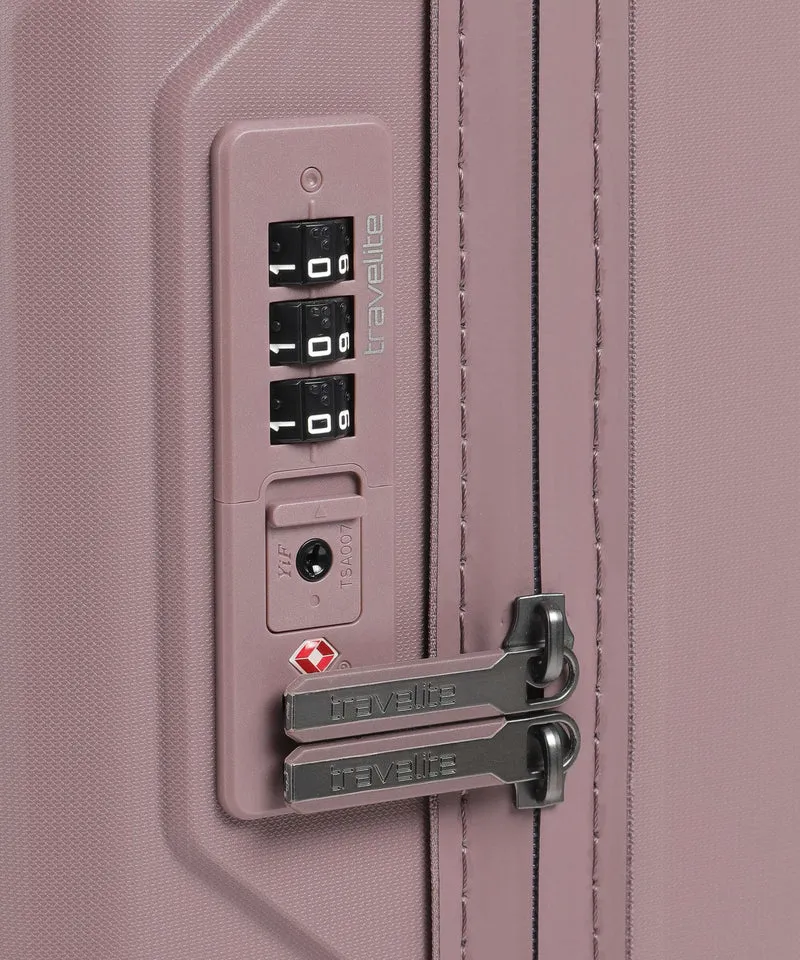 Travelite Elvaa S 4-Rollen Trolley rosé