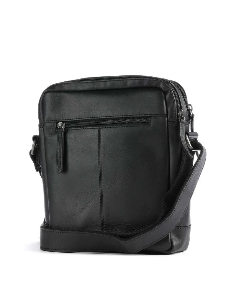 The Chesterfield Brand Wax Pull Up Cow Arnhem Umhängetasche black
