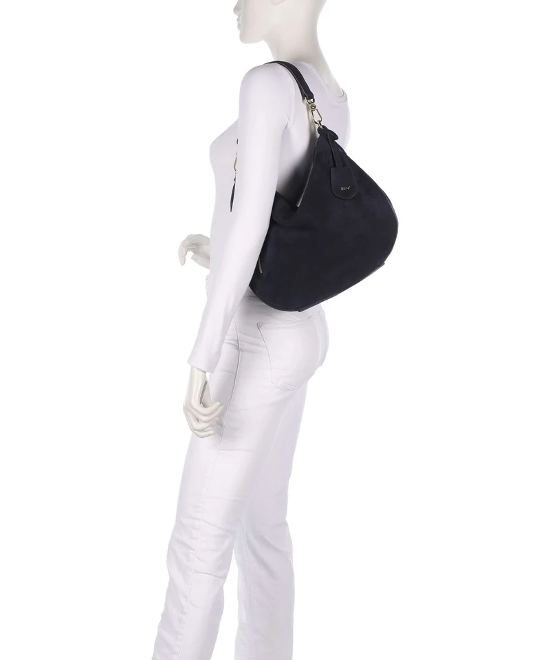Abro Suede Juna Small Beuteltasche navy