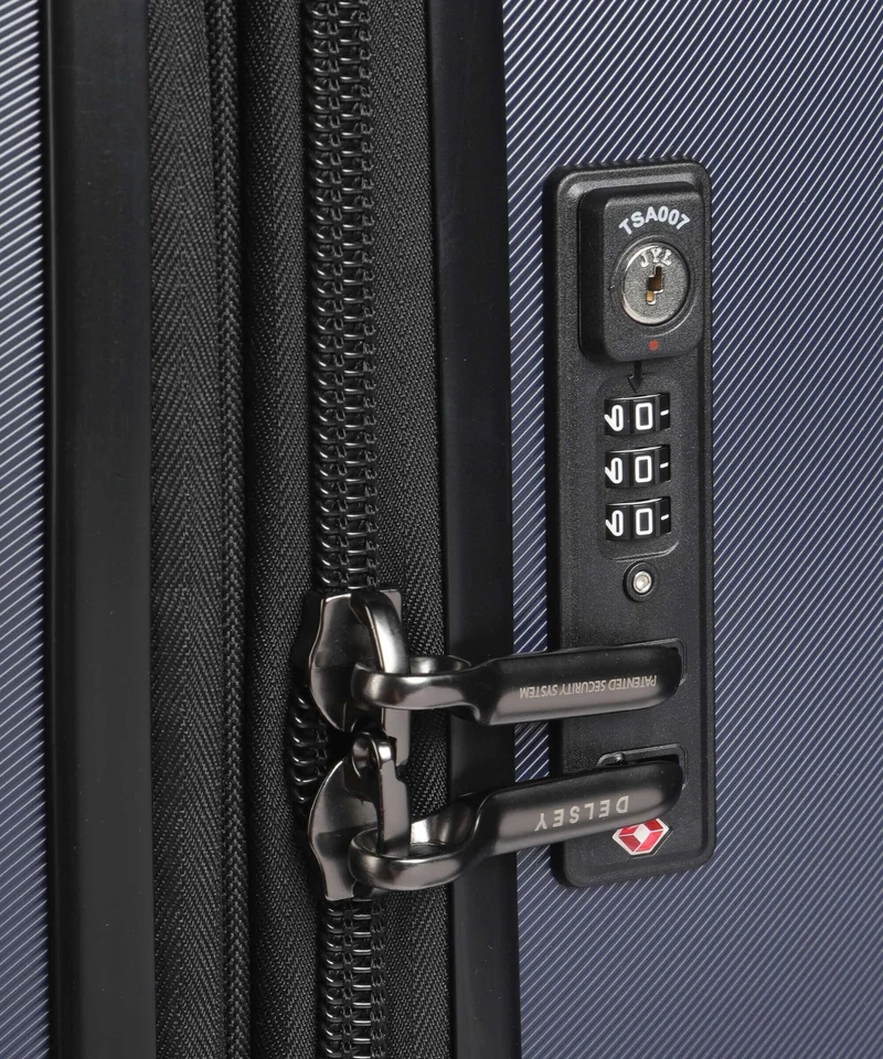 Delsey Paris Promenade Hard 2.0 4-Rollen Trolley marineblau