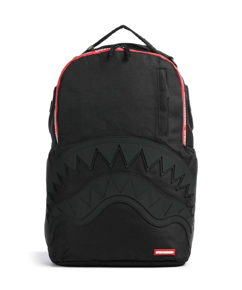 Sprayground Printed Zipper Shark Rucksack black