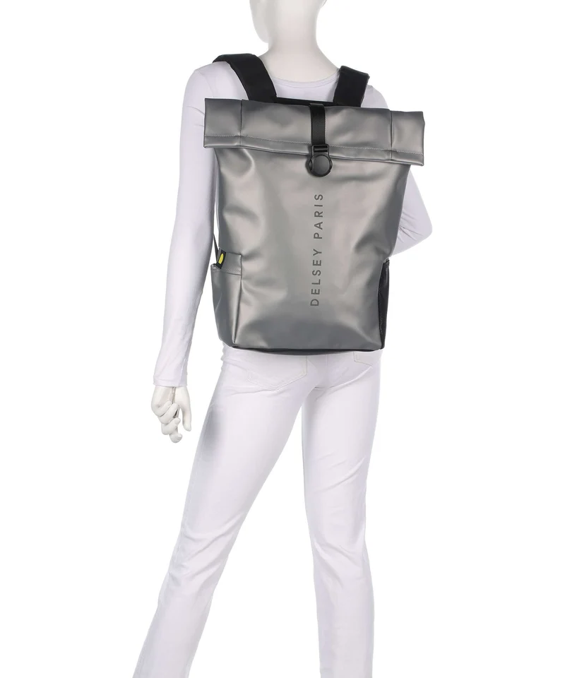 Delsey Paris Turenne Soft Rolltop Rucksack silber