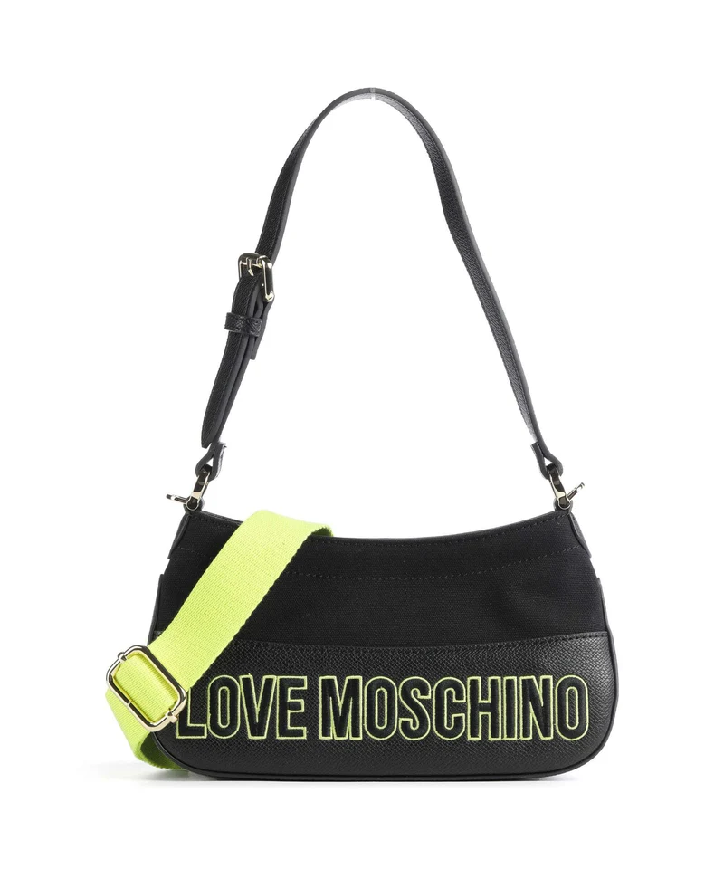 Love Moschino Free Time Schultertasche nero/lime