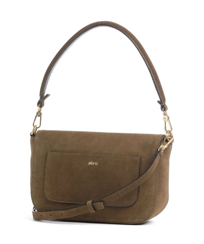 Abro Suede Camilla Schultertasche military