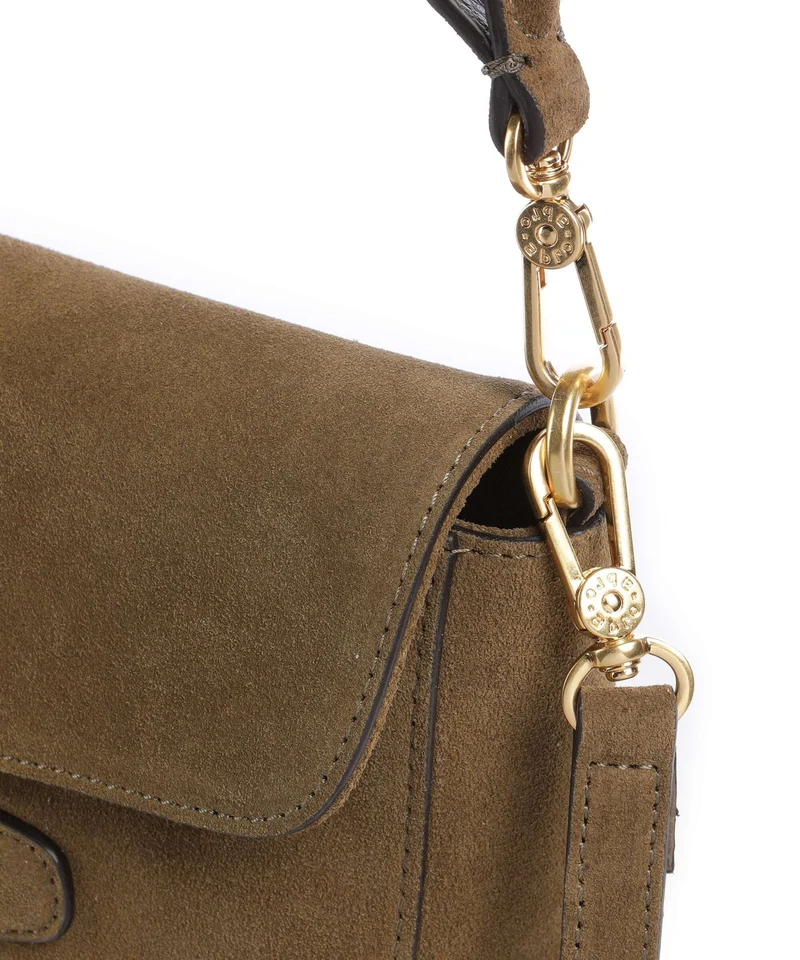 Abro Suede Camilla Schultertasche military