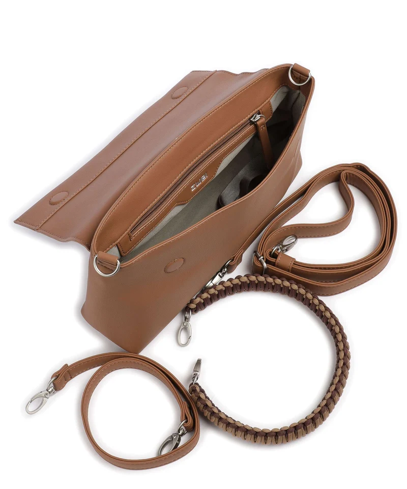 Zwei Yuna YU60 Schultertasche hazel