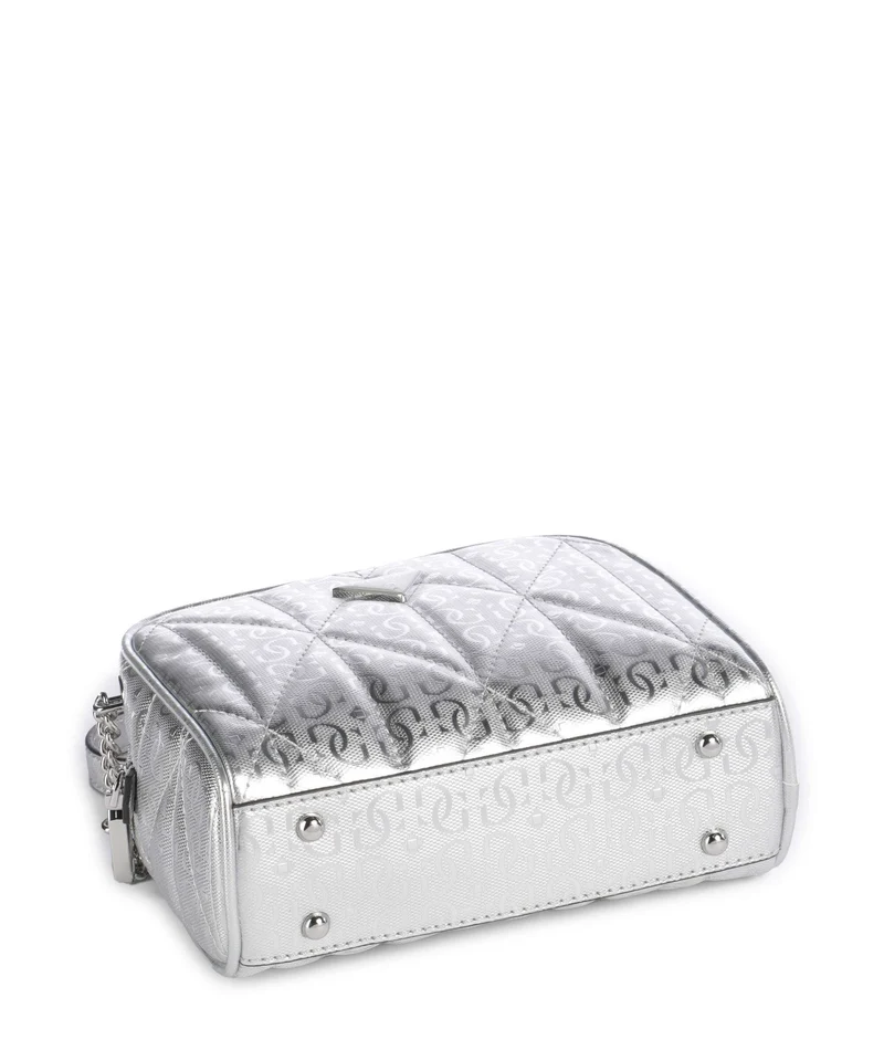 Guess Aldina G-Shine Umhängetasche silver