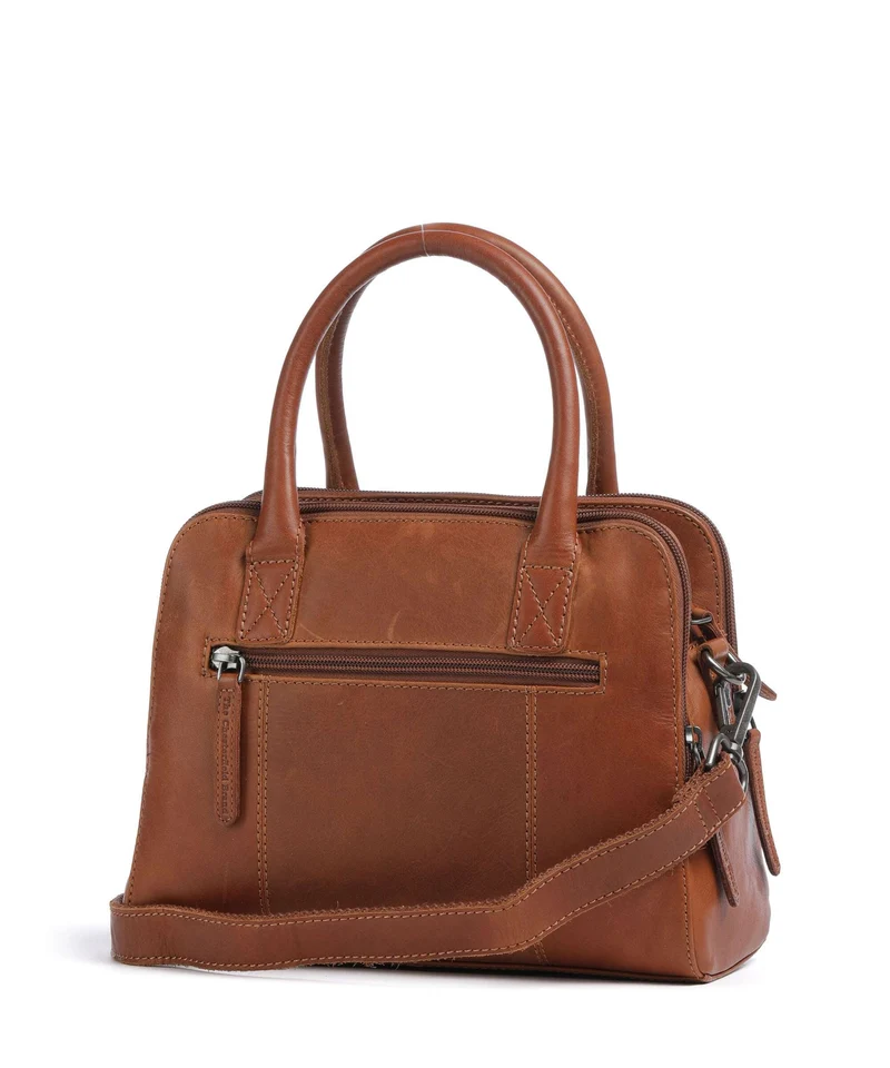 The Chesterfield Brand Wax Pull Up Cow Ezra Handtasche cognac