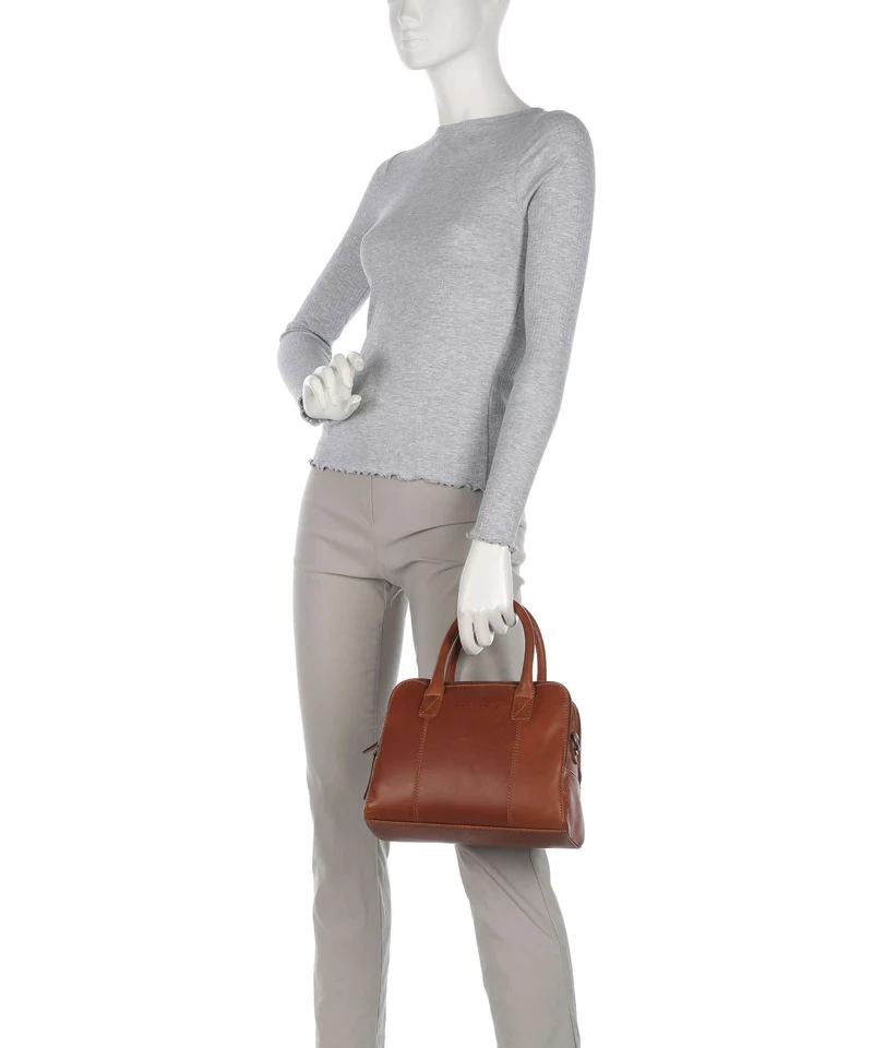 The Chesterfield Brand Wax Pull Up Cow Ezra Handtasche cognac