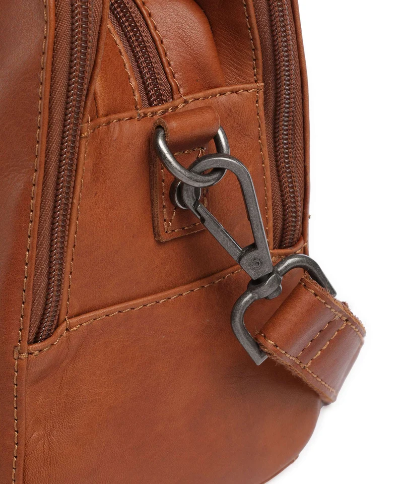 The Chesterfield Brand Wax Pull Up Cow Ezra Handtasche cognac