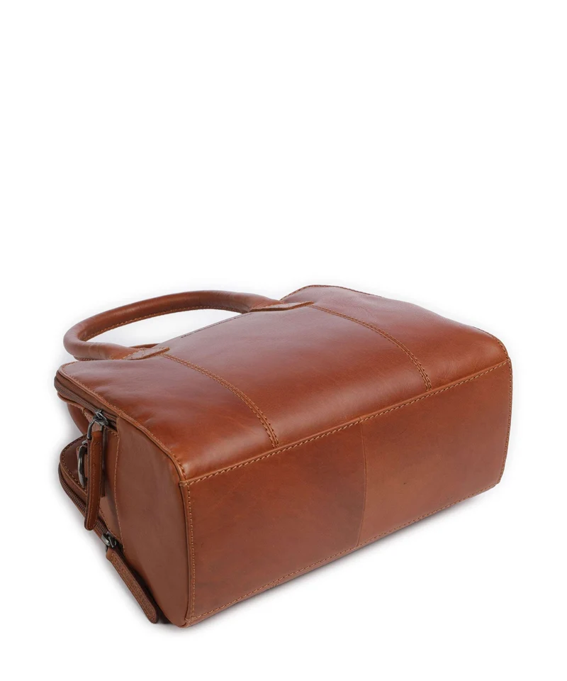The Chesterfield Brand Wax Pull Up Cow Ezra Handtasche cognac