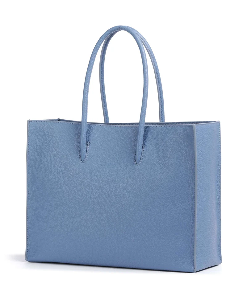 Coccinelle Myrtha Maxi Logo Shopper azul